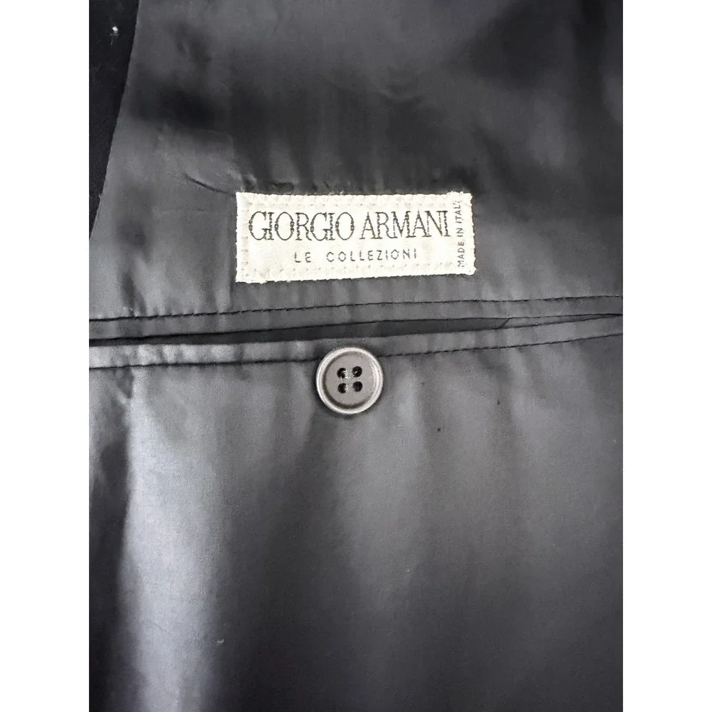 VTG Giorgio Armani LeCollezioni Italy 44R Black Tuxedo Jacket Business Sportcoat